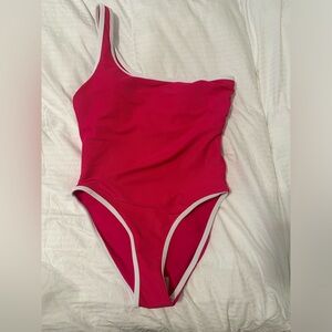 NEW Lain Snow Dragonfruit one shoulder one piece bathing suit